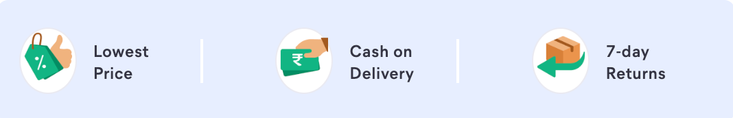 Lowest Price, Cash on Delivery, 7-day Returns